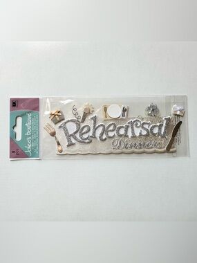 Jolee’s Boutique “Rehearsal Dinner” 3D Dimensional Scrapbook Sticker